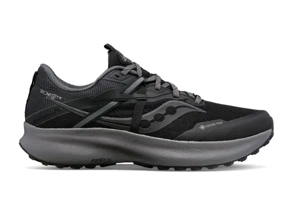 Saucony Ride 15 TR GTX pánské běžecké boty Black/Charcoal