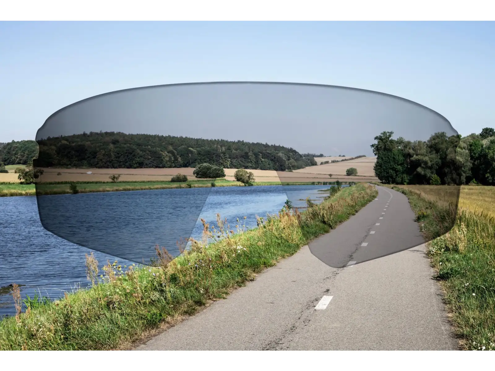 Force Mantra cyklistické brýle černá/červená zrcadlová skla