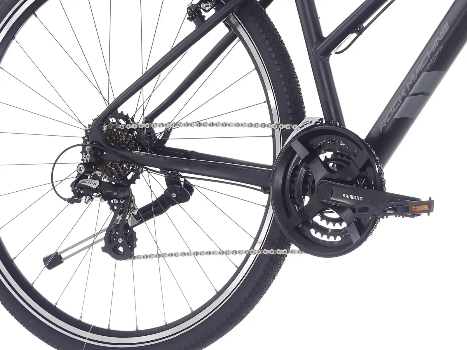 Rock Machine Rokk 30 Easy Entry trekingové kolo Matte Black