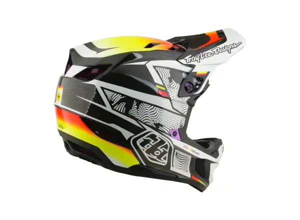 Troy Lee Designs D4 Carbon MIPS přilba Lined up Black
