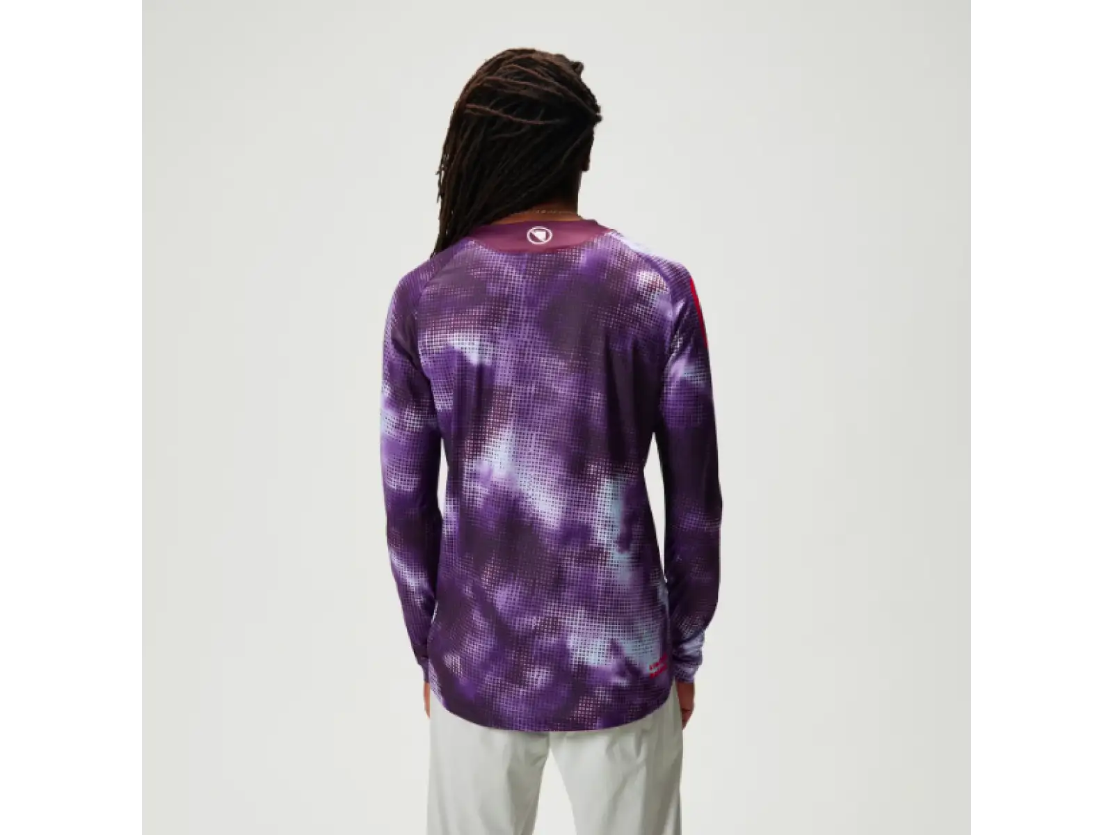Endura Pixel Cloud pánský dres dlouhý rukáv Purple