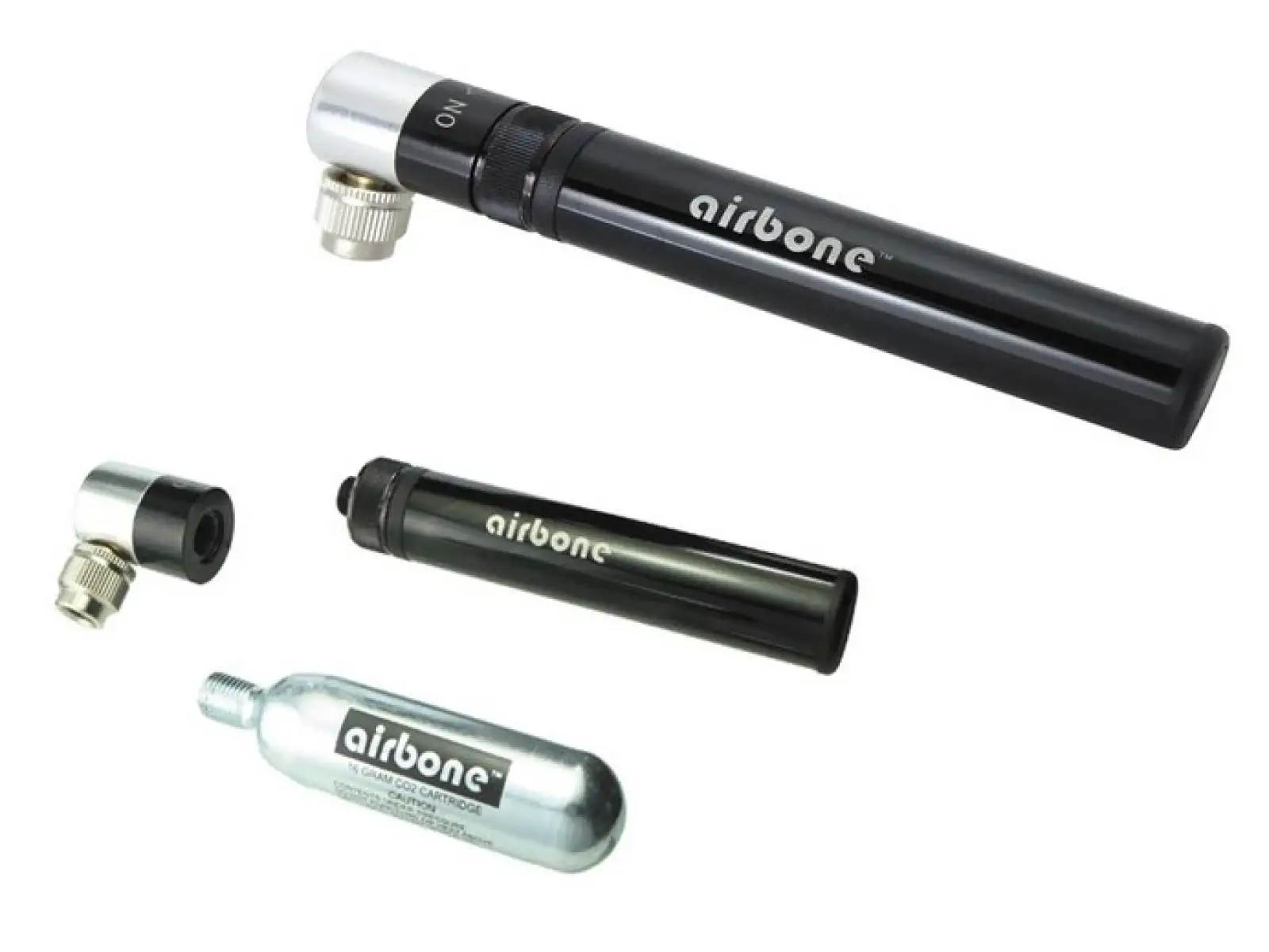 Airbone 74 g mini pumpička černá + CO2 adaptér