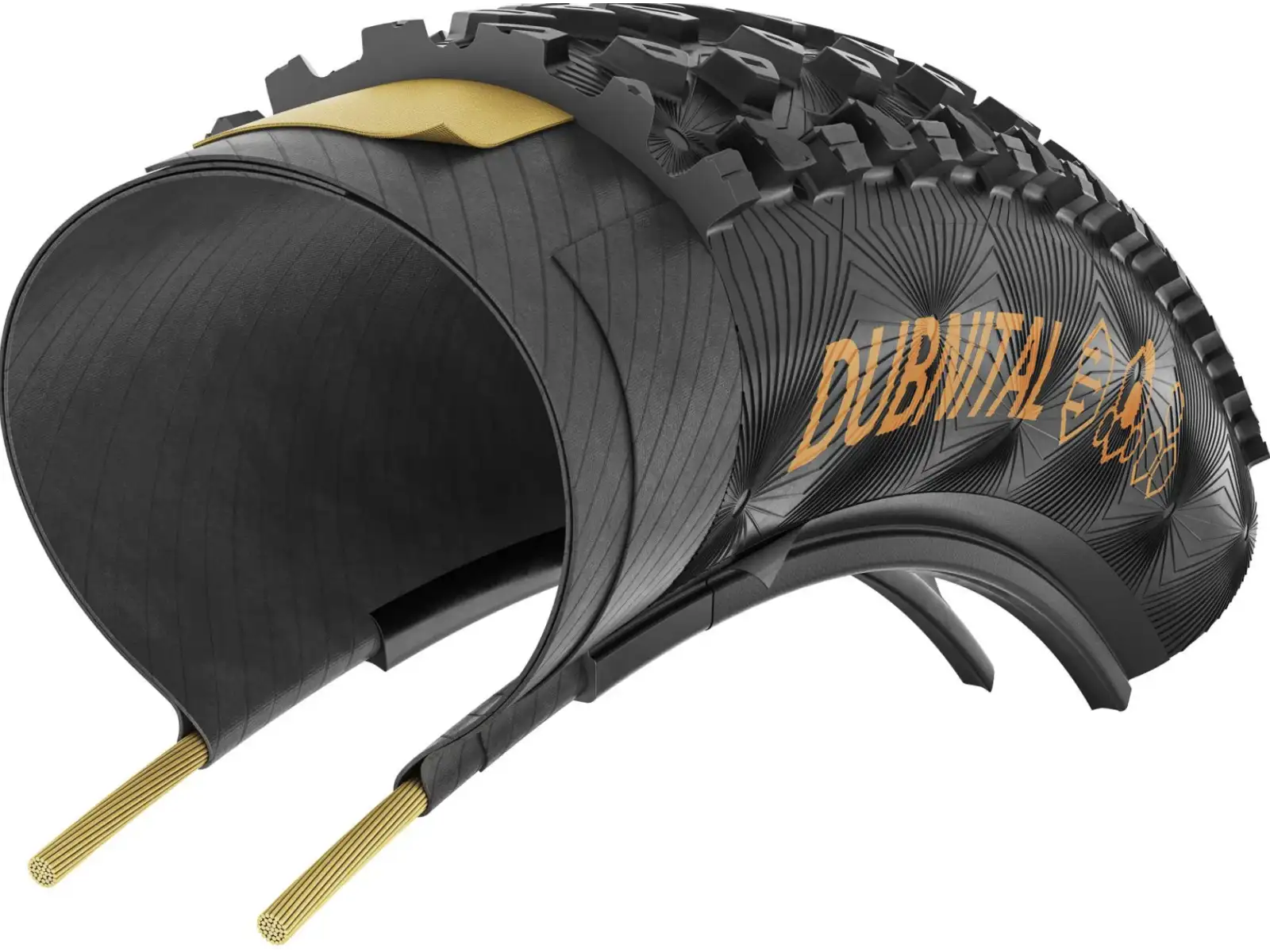 Continental Dubnital Race Rapid MTB plášť 60-622 kevlar černá/transparent