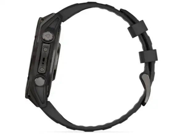 Garmin fenix 8 - 47 mm AMOLED Sapphire chytré hodinky Carbon grey DLC titanium Black/Gray