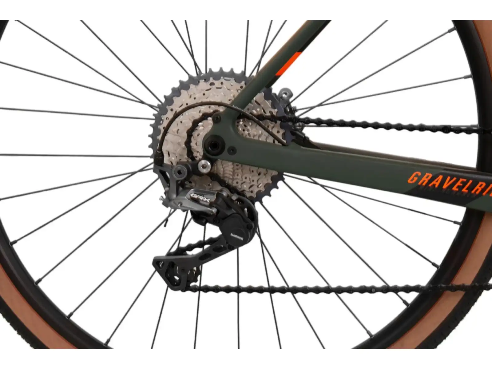 Rock Machine Gravelride CRB 900 khaki/oranžová gravel kolo