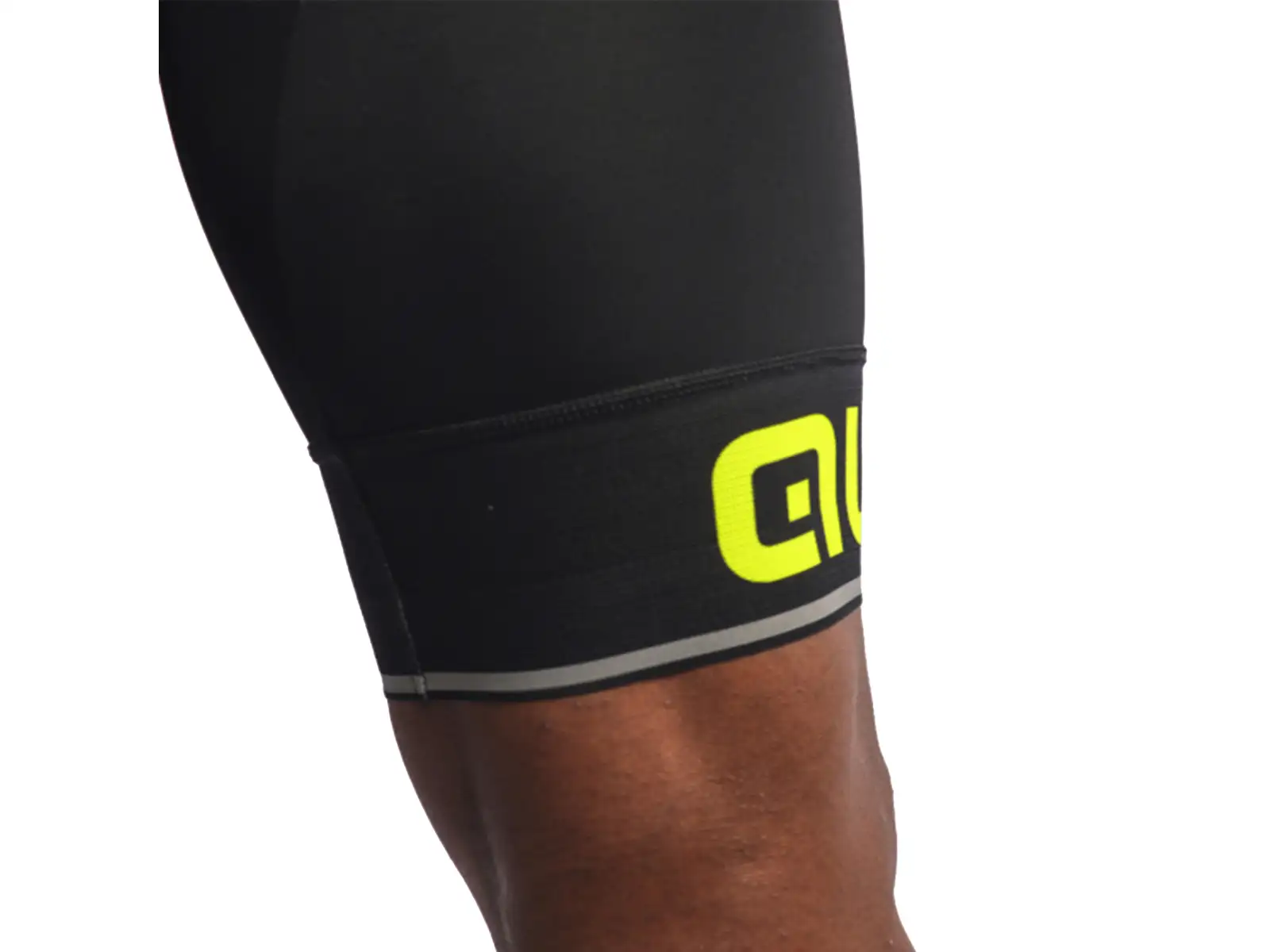 Alé Corsa pánské kraťasy s vložkou a laclem Black/Yellow