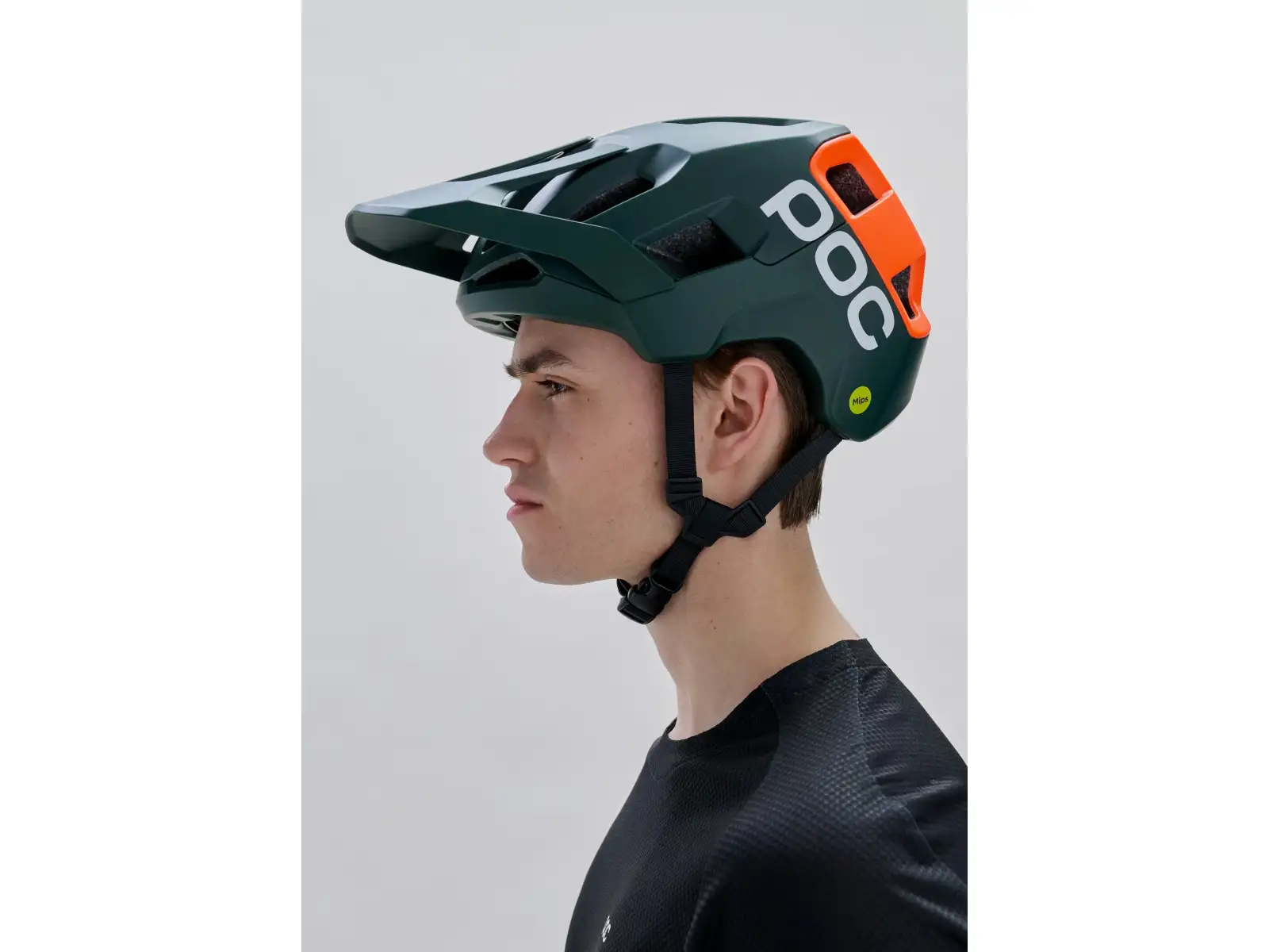 POC Kortal Race MIPS MTB přilba Pargasite Green Matt/Fluorescent Orange Matt
