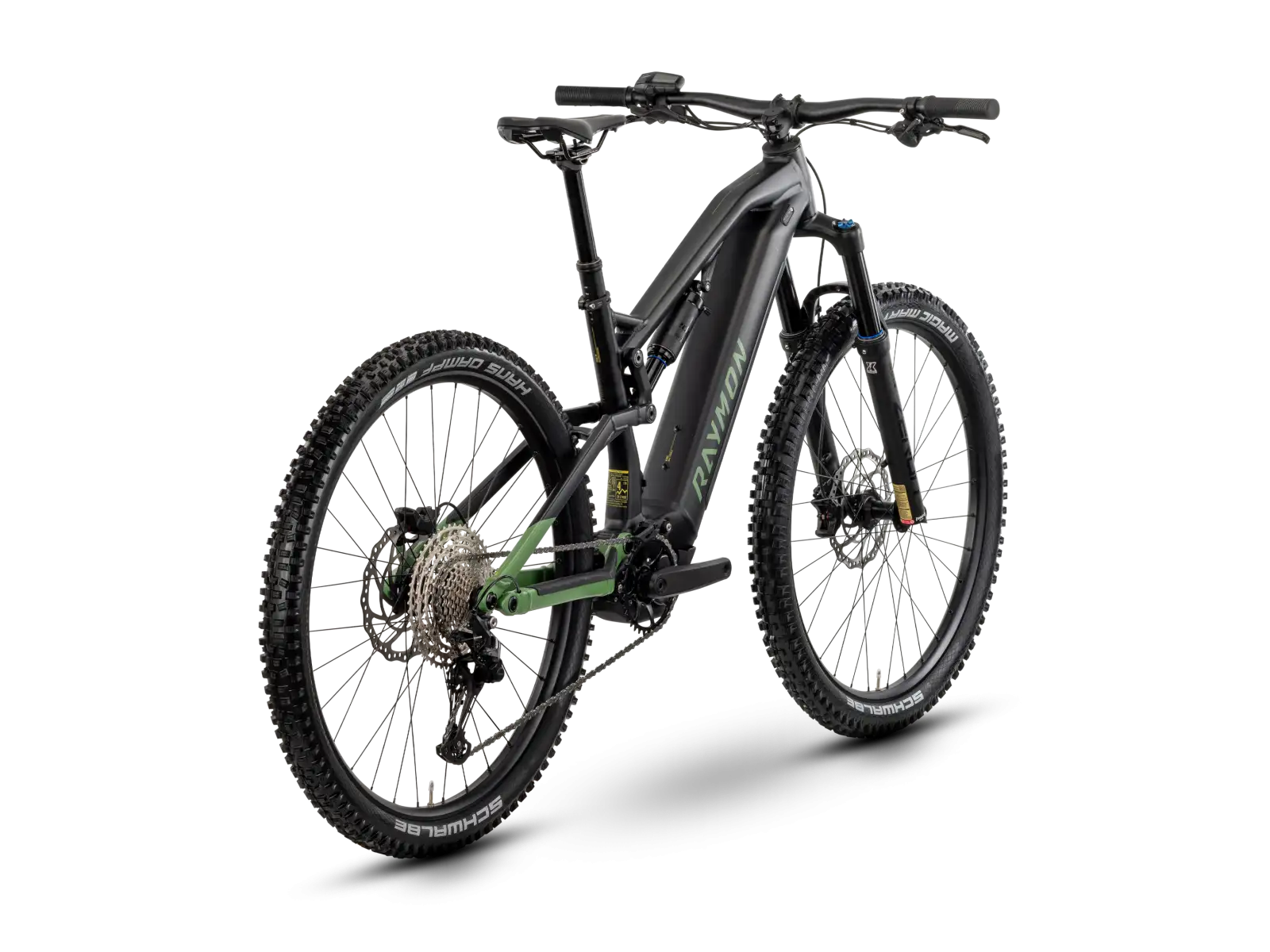 Raymon Trailray 150 celoodpružené elektrokolo black/resedagreen/citron