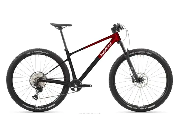 Superior XP 9.2 horské kolo Matte Carbon/Red Carbon