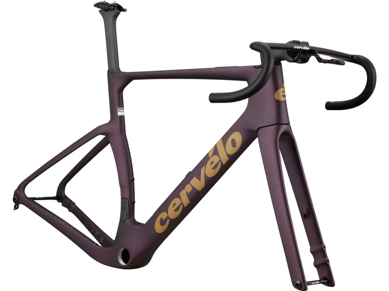 Cervélo Aspero-5 gravel rámová sada Black Currant