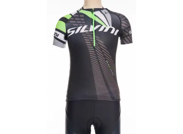 Silvini Team dětský dres black/green