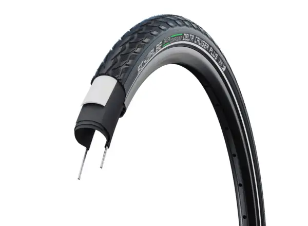 Schwalbe 50-622 DeltaCruiser Plus Active PunctureGuard E-25, wired, Green compound, black-