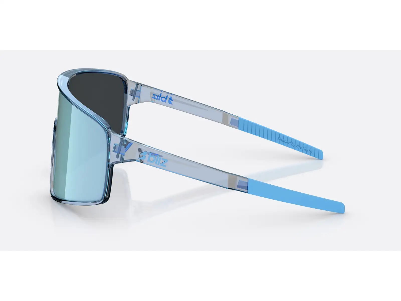 Bliz P001s sluneční brýle Transparent Blue/Smoke Ice Blue Multi