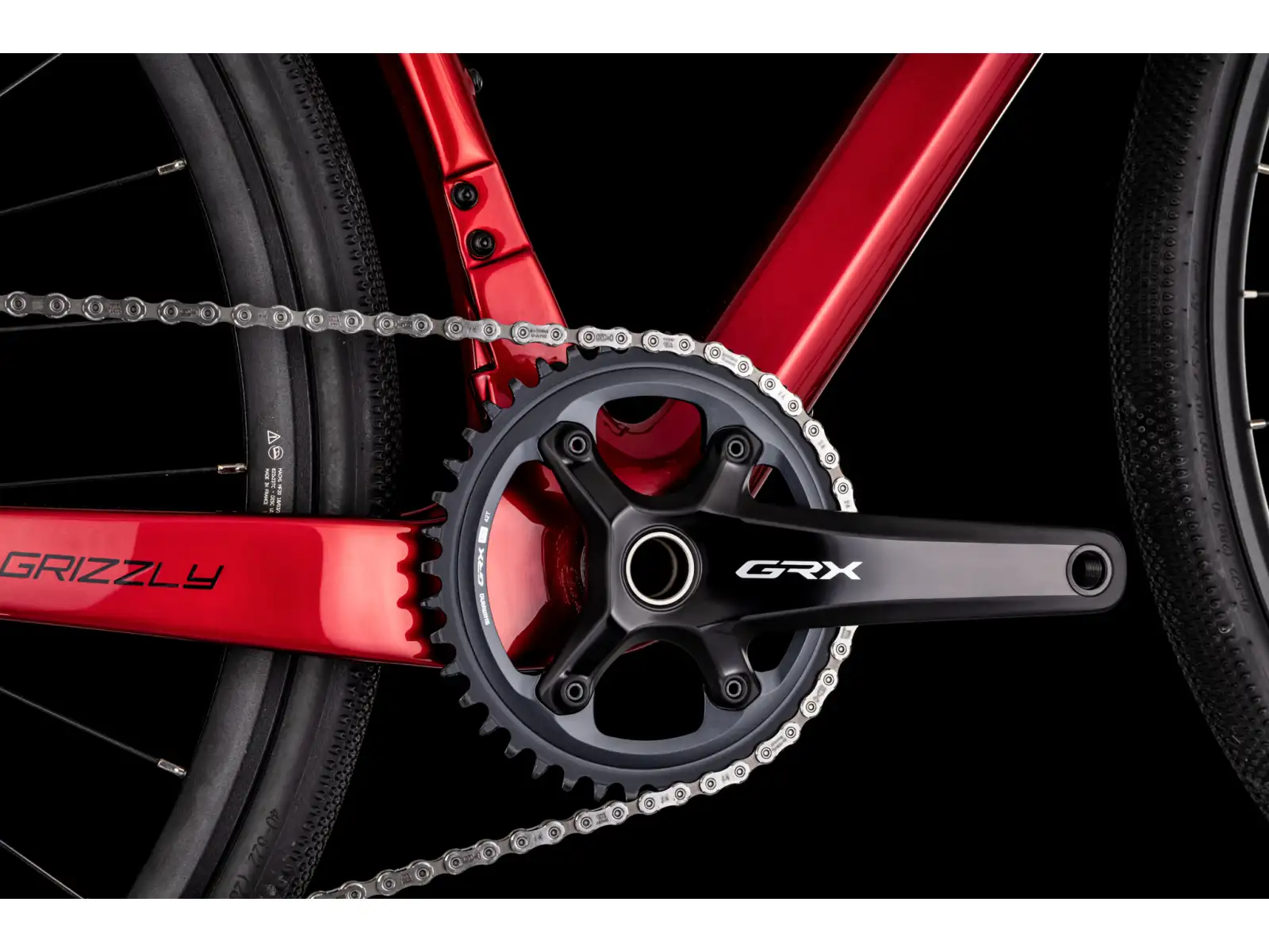 4Ever Grizzly Elite gravel kolo Flame red