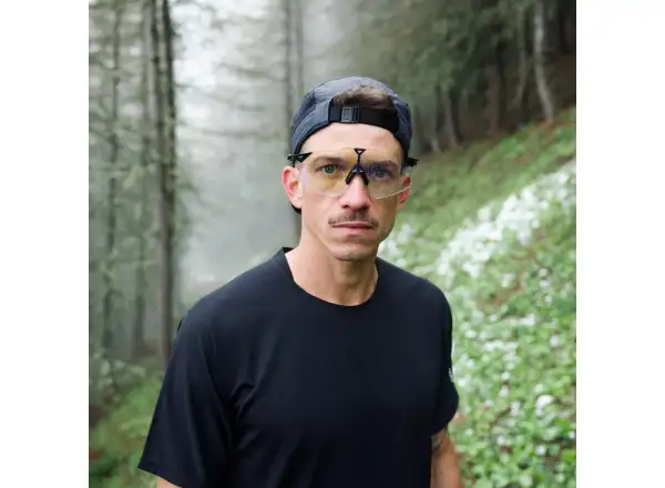 100% Hypercraft brýle Gloss Black/Photochromic Purple Mirror