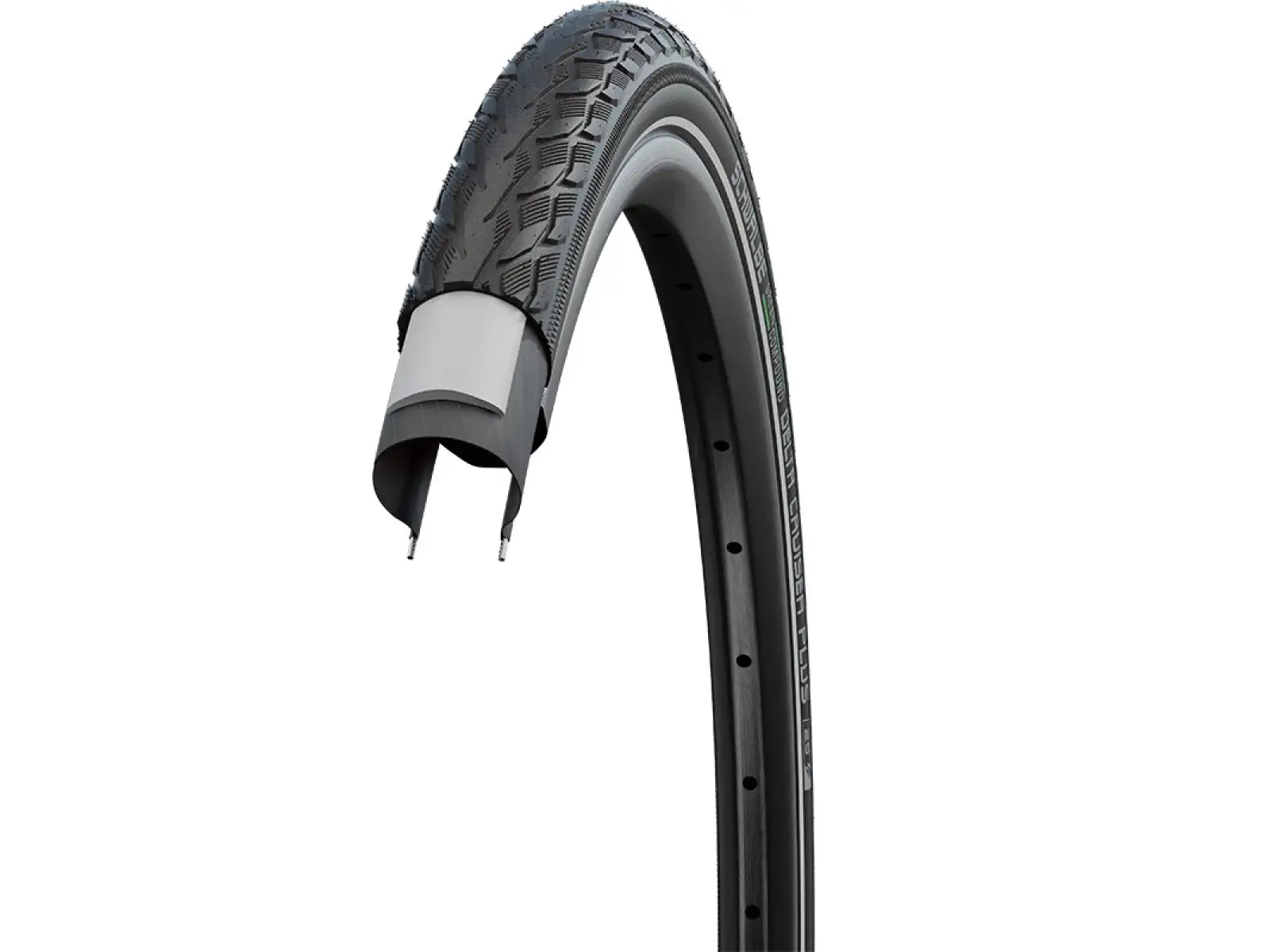 Schwalbe Delta Cruiser Plus E-25 26x2,00" MTB plášť drát černá