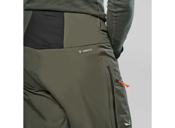 Salewa Sella 3L Powertex pánské kalhoty Dark Olive