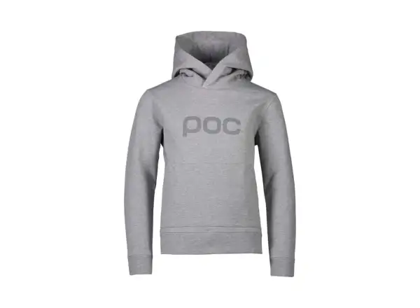 POC Hood Jr dětská mikina s kapucí Grey Melange