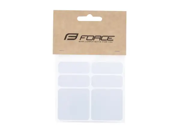 Force sada reflexních nálepek 6 ks stříbrná