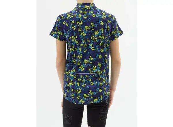 Silvini Scrivia dětský dres krátký rukáv Blue/Neon