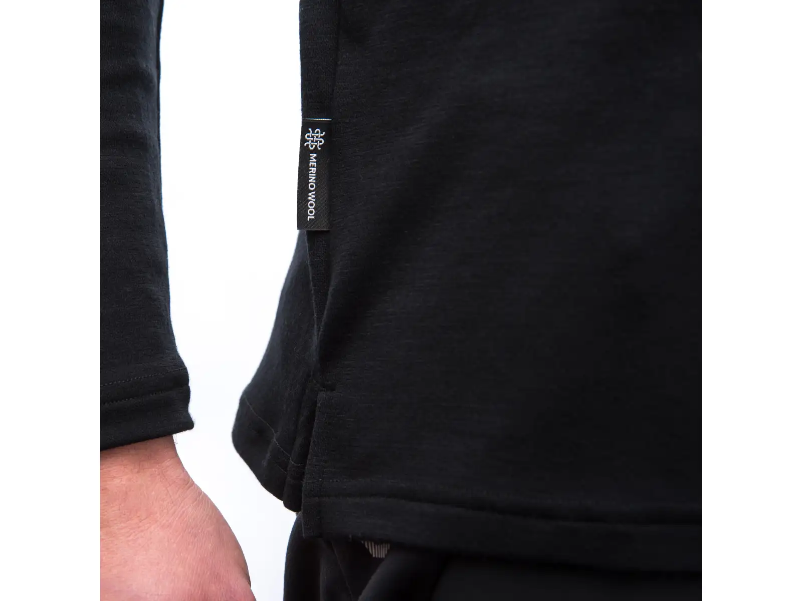 Sensor Merino Blend Elements pánské triko dlouhý rukáv černá