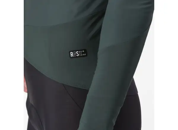 Castelli Beta RoS pánská bunda Rover Green/Red Orange