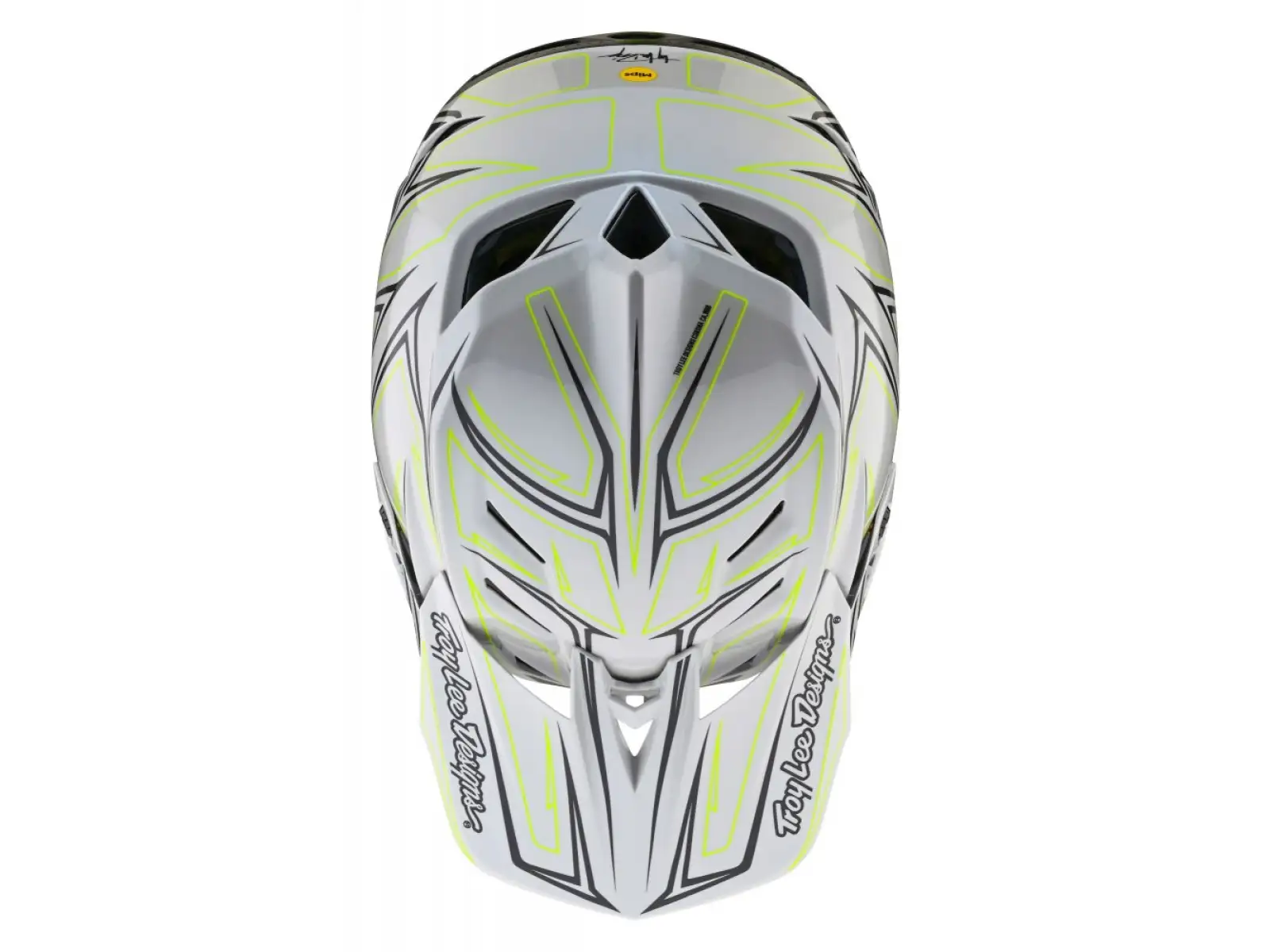 Troy Lee Designs D4 Composite MIPS Pinned přilba Light Gray