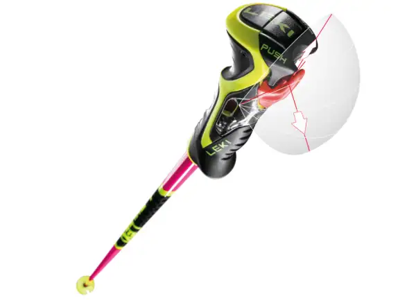 Leki WCR TBS SL 3D sjezdové hole Neonpink/Black/Neonyellow