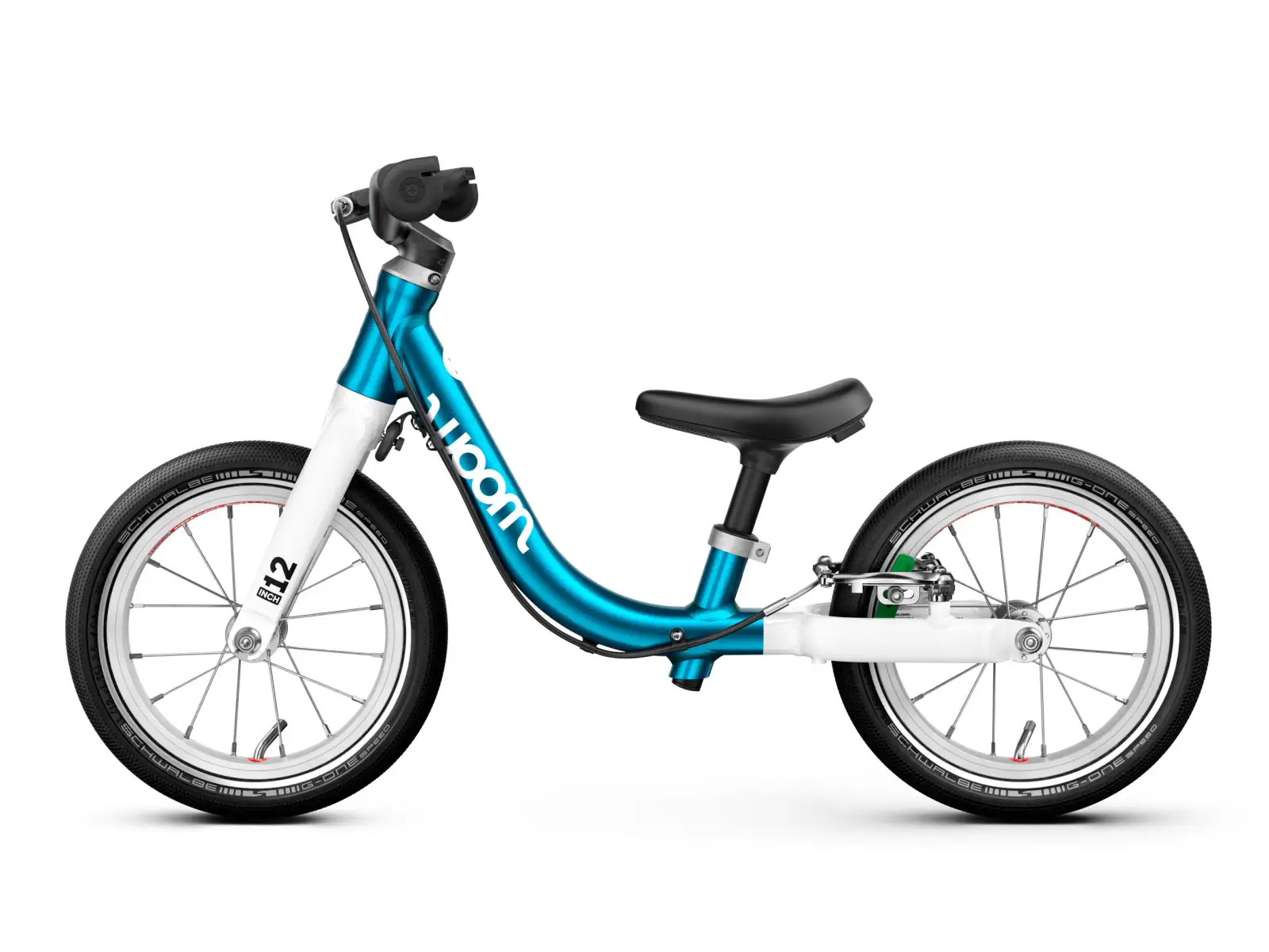Woom GO 1 Metallic Blue 12 dětské odrážedlo