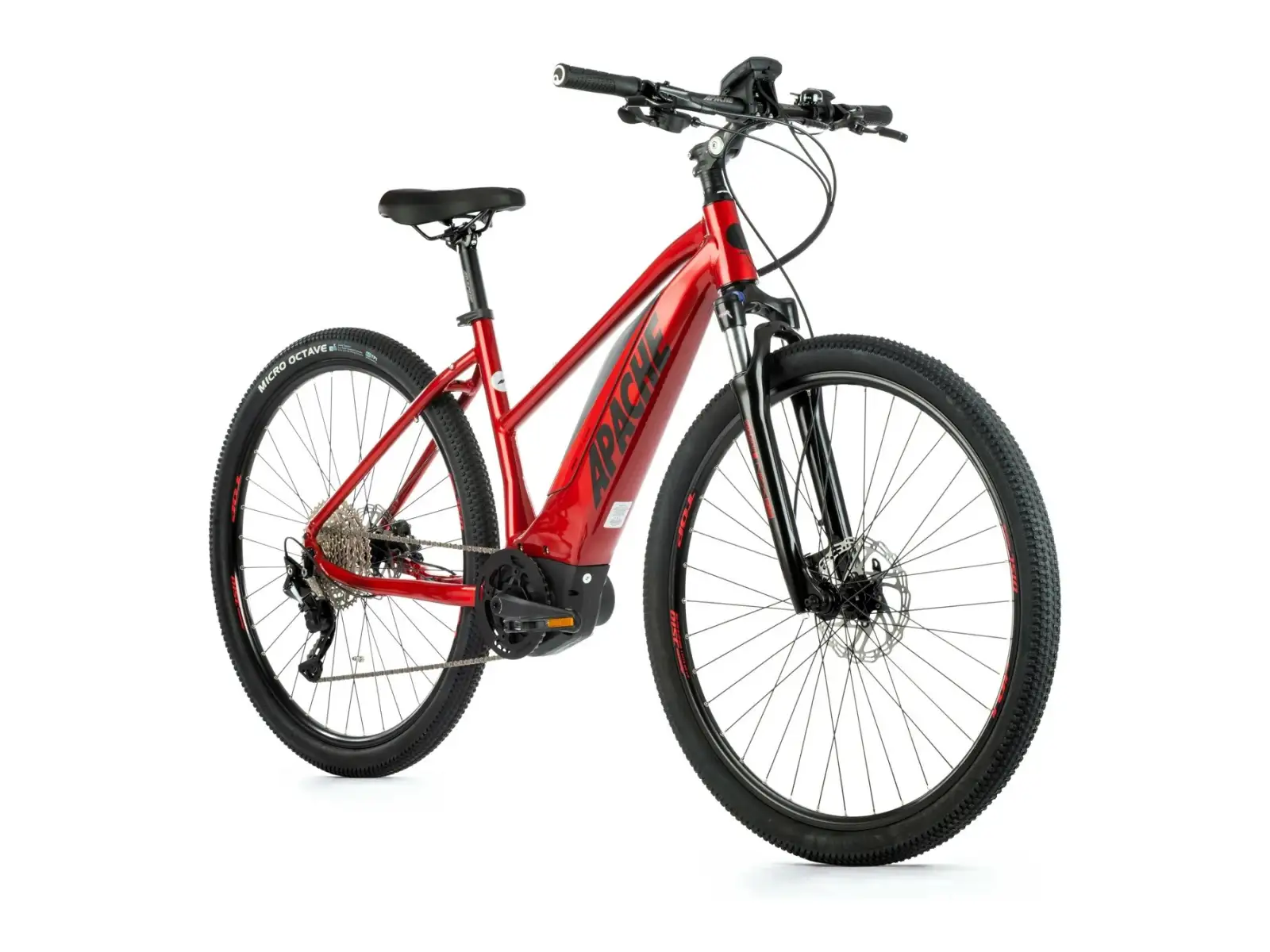 Apache Matta 1 Bosch MTB dámské krosové elektrokolo červená