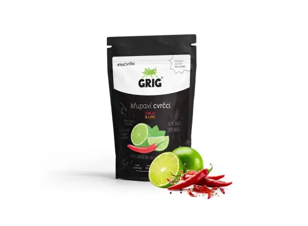 Grig křupaví cvrčci Chilli & lime 20 g