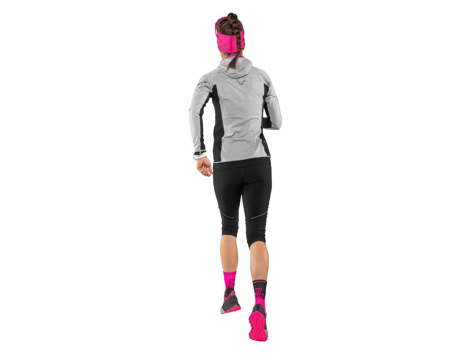Dynafit No Pain No Gain sportovní ponožky Pink Glo/Black Out