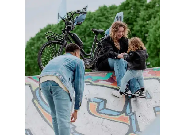 Urban Iki Ta-ke zadní sedačka na kolo pro MIK nosiče Fuji Blue/Bincho Black