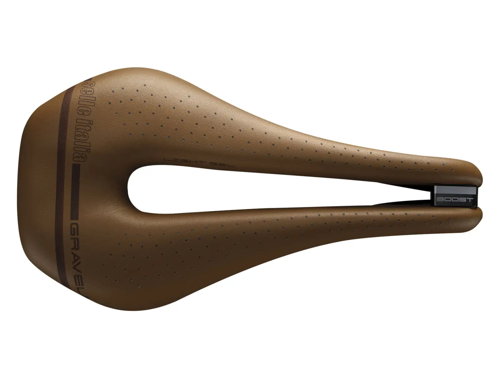 Selle Italia Novus Boost Gravel Heritage Superflow S3 sedlo hnědá