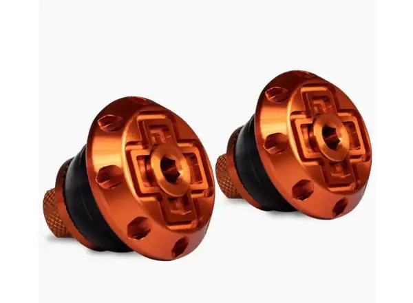 Muc-Off Disco Bar End Plugs koncovky do řídítek oranžová