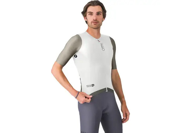 Castelli Corretto pánský dres krátký rukáv Ivory/Clay-Black