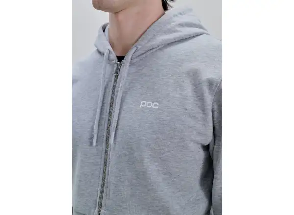 POC Zip Hoodie mikina na zip s kapucí Grey Melange