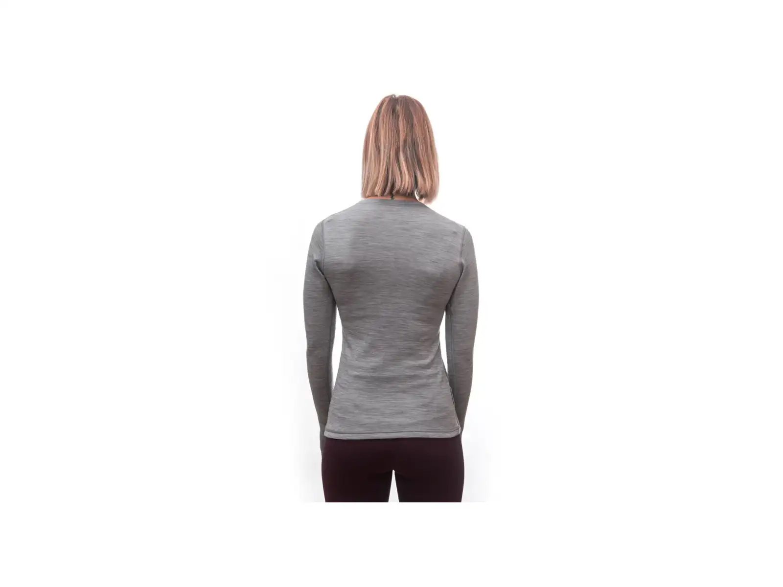 Sensor Merino Bold dámské triko dlouhý rukáv Cool Gray