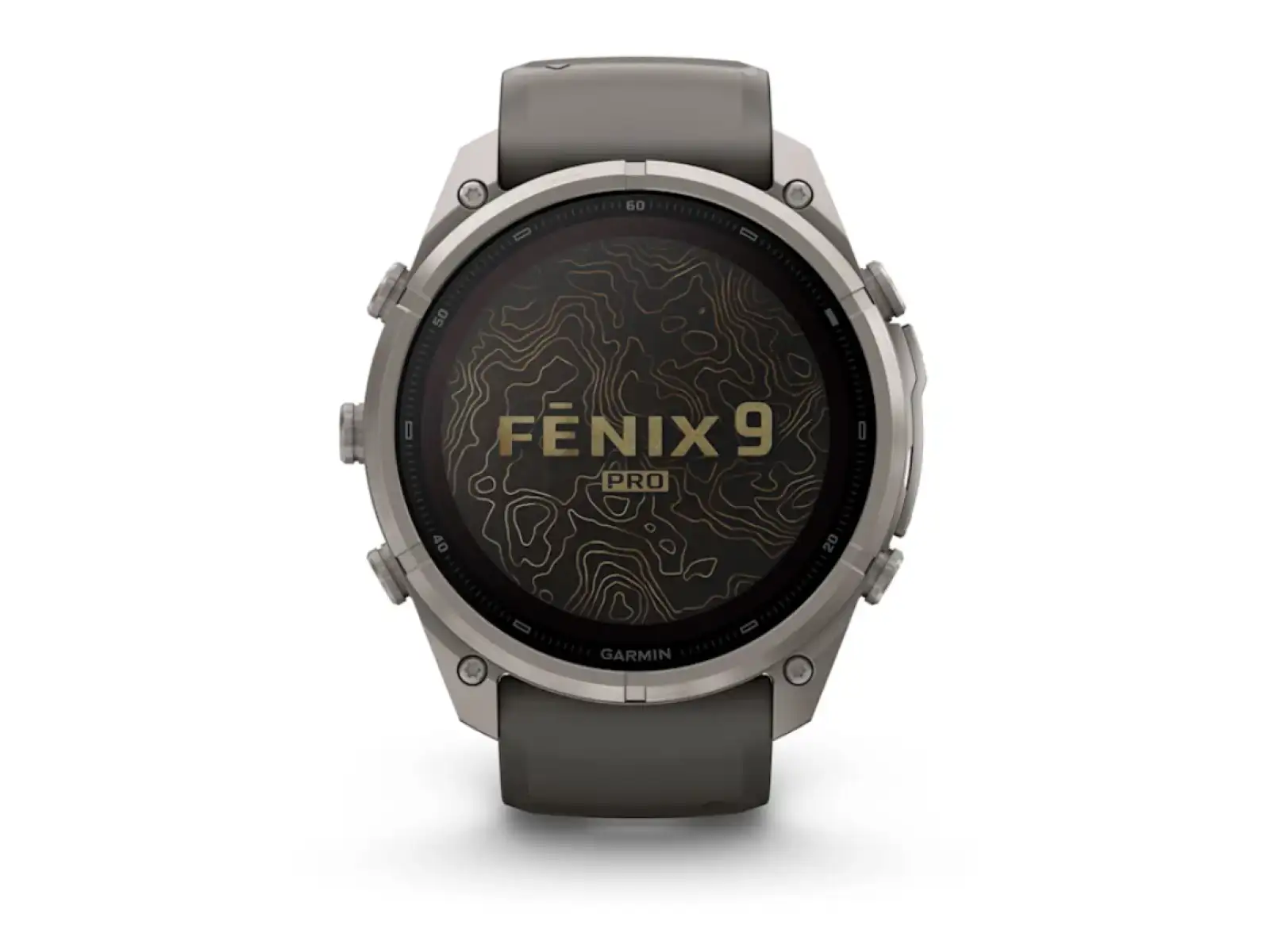 Garmin Fénix 9 Pro inReach Solar 51 mm chytré hodinky Titanium Pebble Gray/Silver Gray