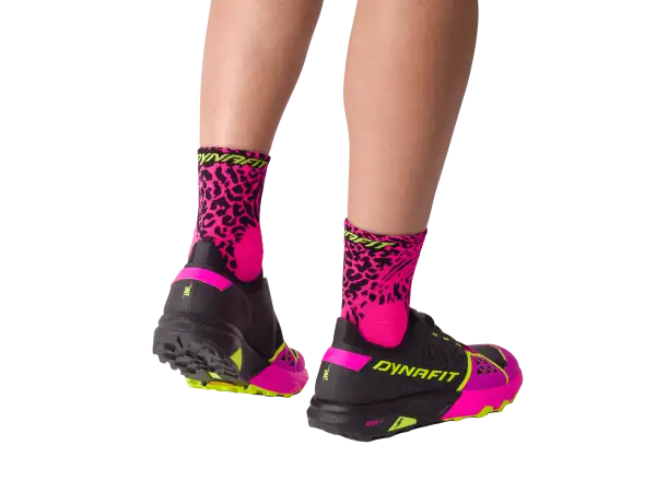 Dynafit Run Wild Mid běžecké ponožky Pink Glo/0910