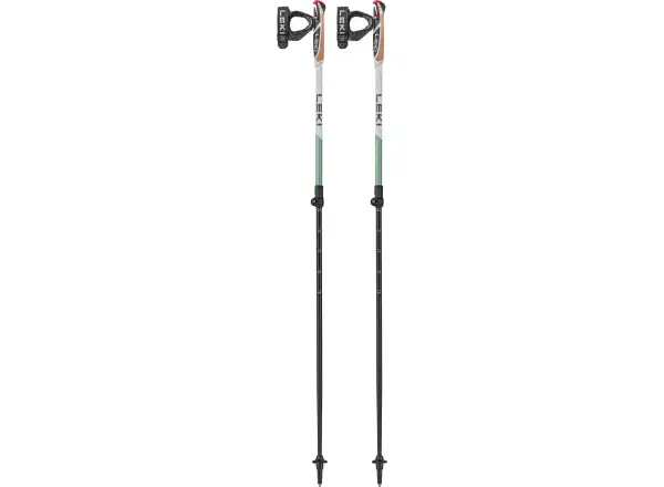 Leki Spin Shark trekingové hole White/SmokeGreen vel.100-130 cm