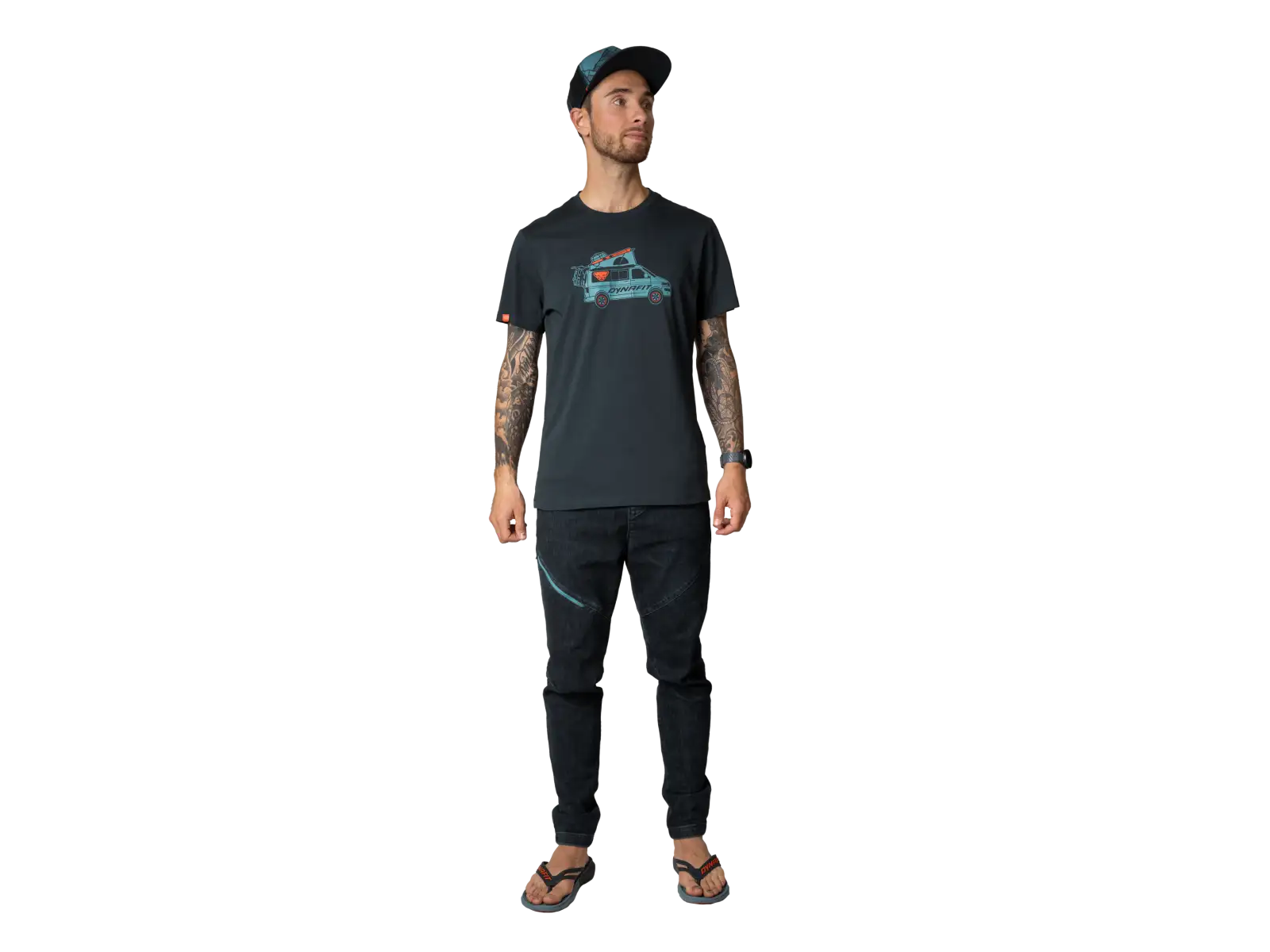 Dynafit Graphic Cotton pánské triko krátký rukáv Blueberry/Dynavan