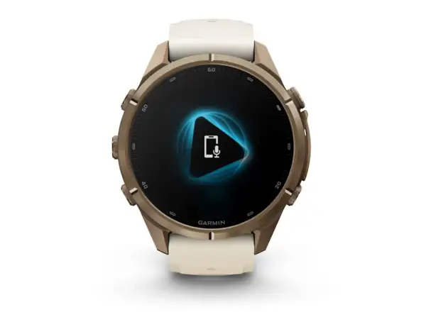 Garmin Fénix 9 Pro inReach 43 mm chytré hodinky Autumn Gold Titanium Cream/French Gray