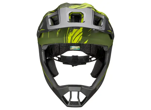 Uvex React JR Fullface MTB přilba Dark olive matt
