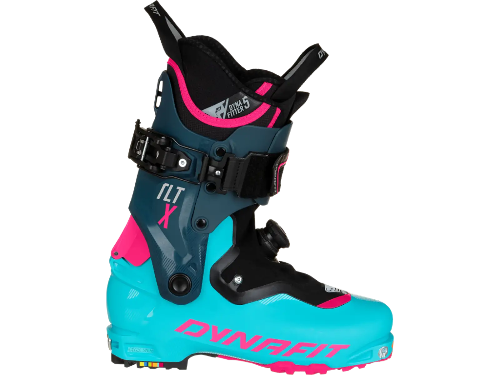 Dynafit TLT X Extra Wide dámské skialpové boty Silvretta/Pink Glo