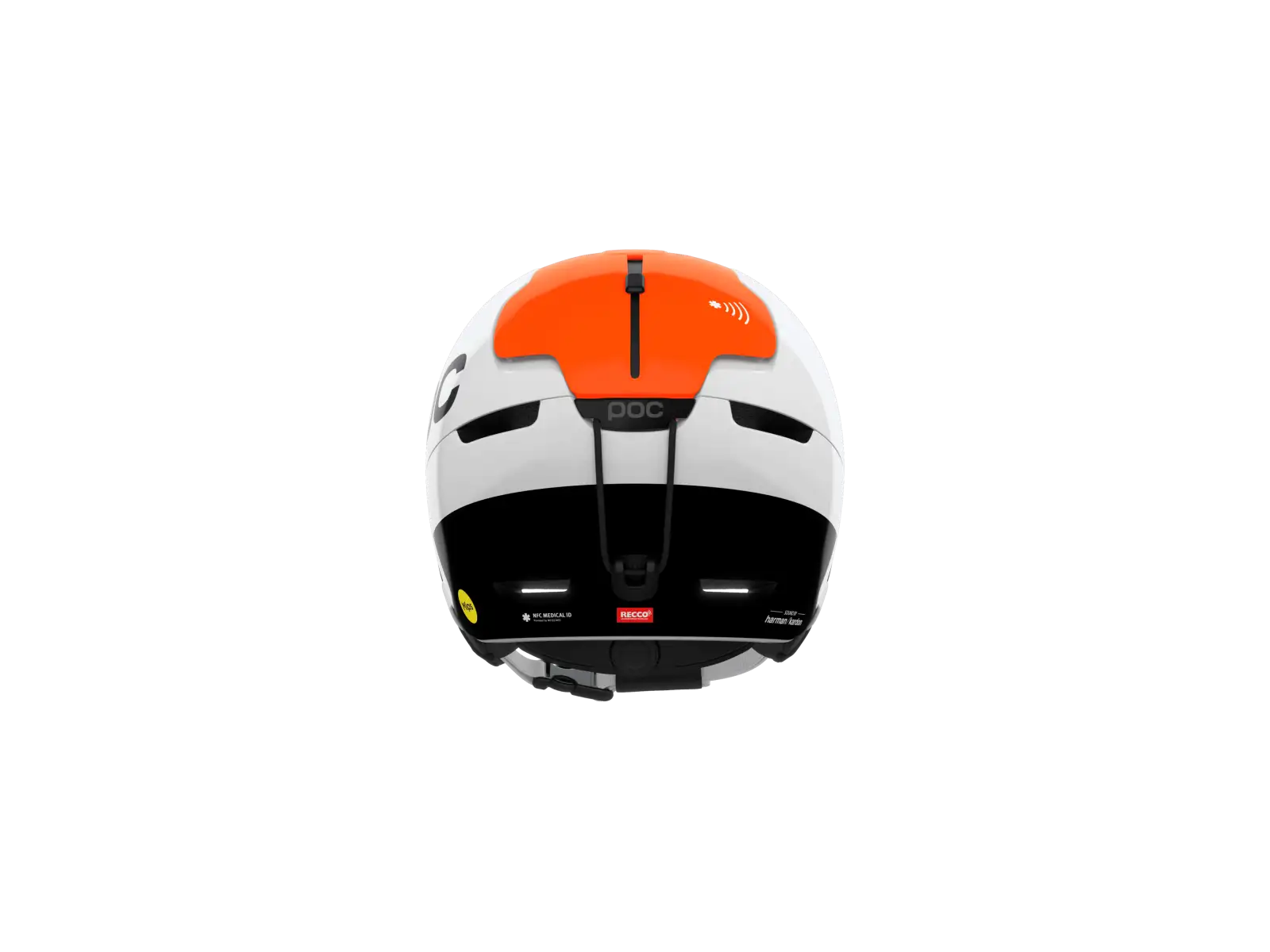 POC Obex Connect lyžařská přilba Hydrogen White/Fluorescent Orange AVIP