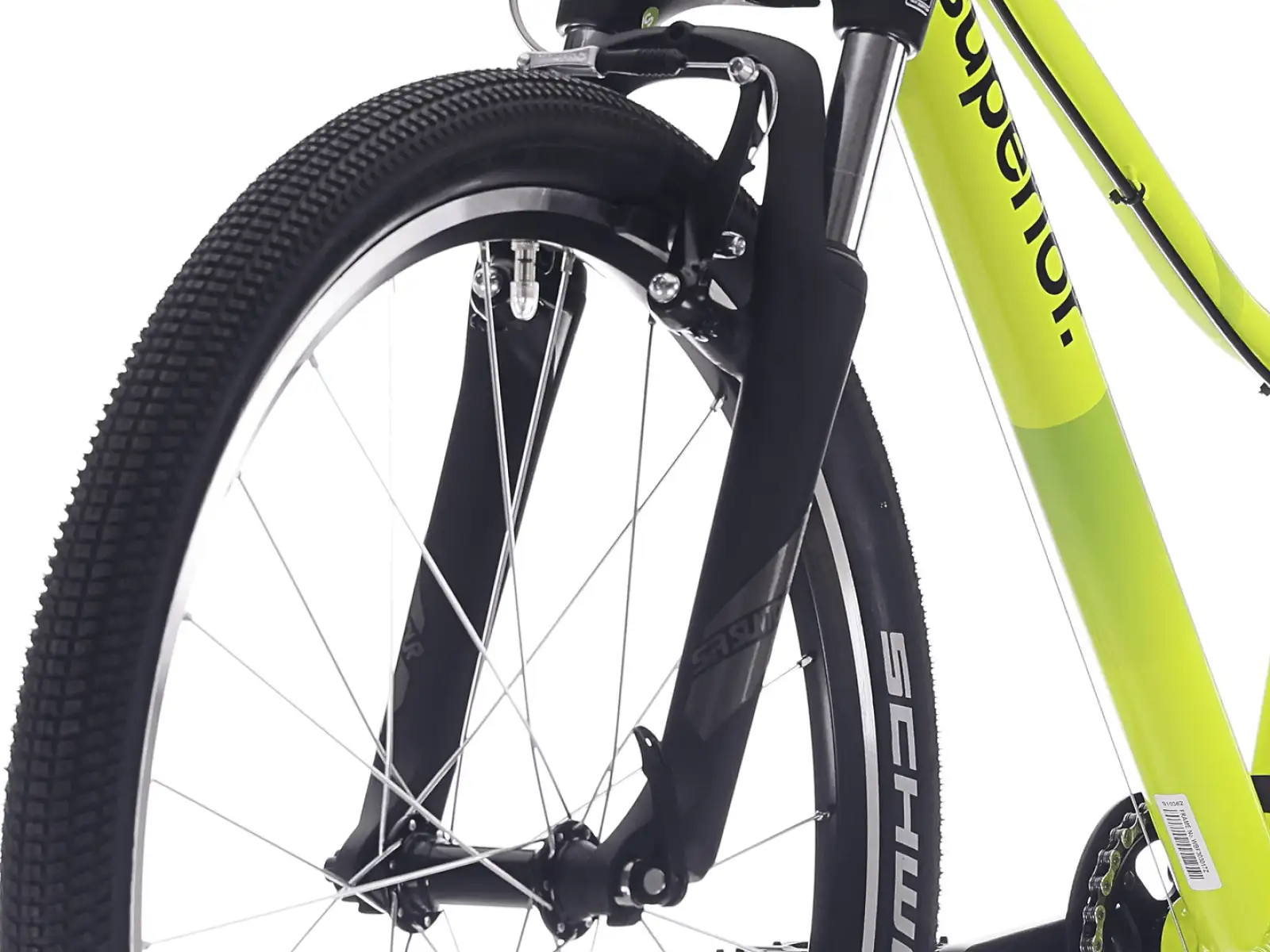 Superior RACER 24 dětské kolo Matte Radioactive Yellow