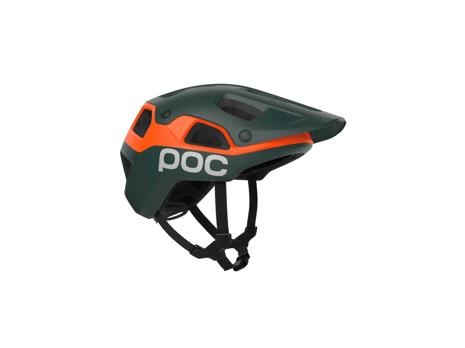 POC Cularis Pure MTB přilba Pargasite Green Matt/Fluorescent Orange Matt