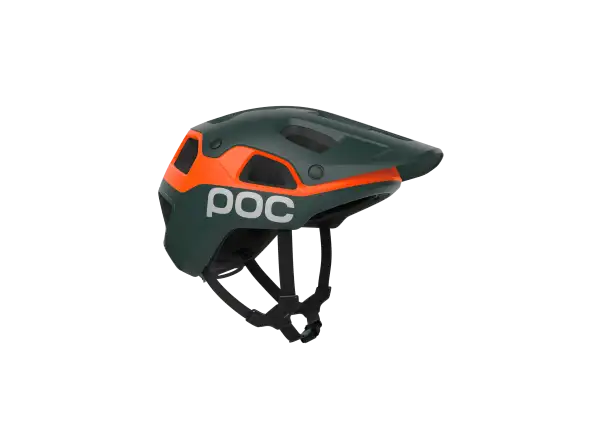 POC Cularis Pure MTB přilba Pargasite Green Matt/Fluorescent Orange Matt