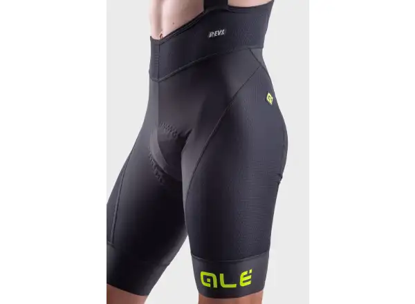 Alé R-EV1 Agonista Plus pánské kraťasy s vložkou a laclem black/fluo yellow